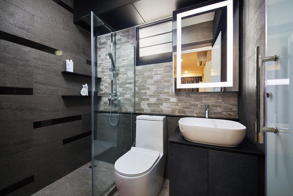 Contemporary, HDB, Bathroom, Yishun, Interior Designer, The Local INN.terior 新家室