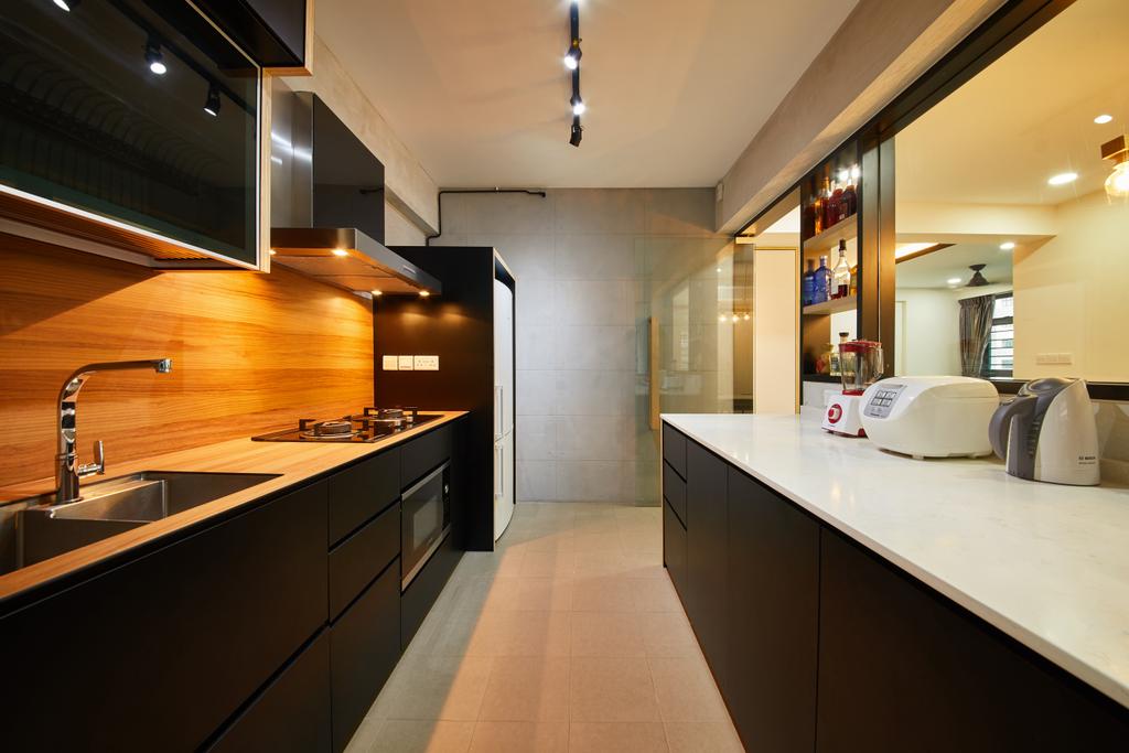 Contemporary, HDB, Kitchen, Yishun, Interior Designer, The Local INN.terior 新家室