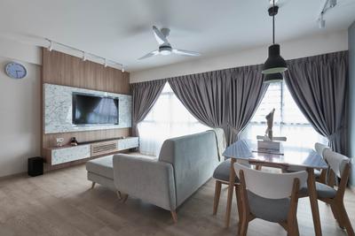 Yishun Ring Road, MET Interior, Scandinavian, HDB, Chair, Furniture, Indoors, Room, Couch, Dining Table, Table