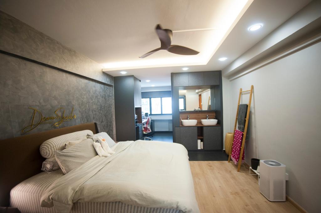 Scandinavian, HDB, Bedroom, Kim Tian Road, Interior Designer, Starry Homestead