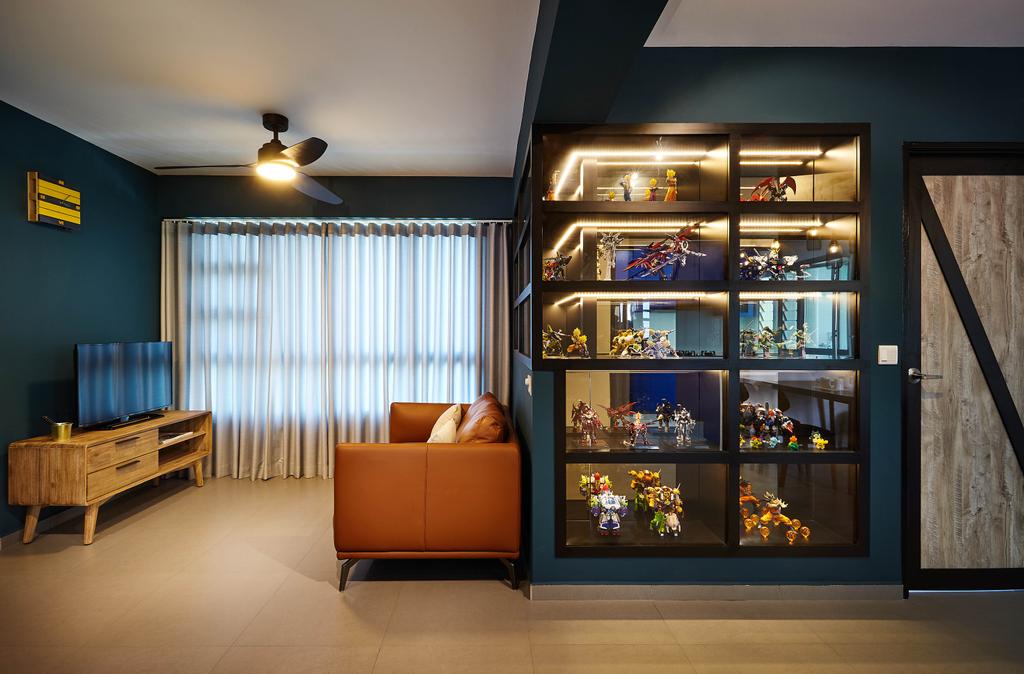 Industrial, HDB, Living Room, Lorong 1 Toa Payoh, Interior Designer, D5 Studio Image