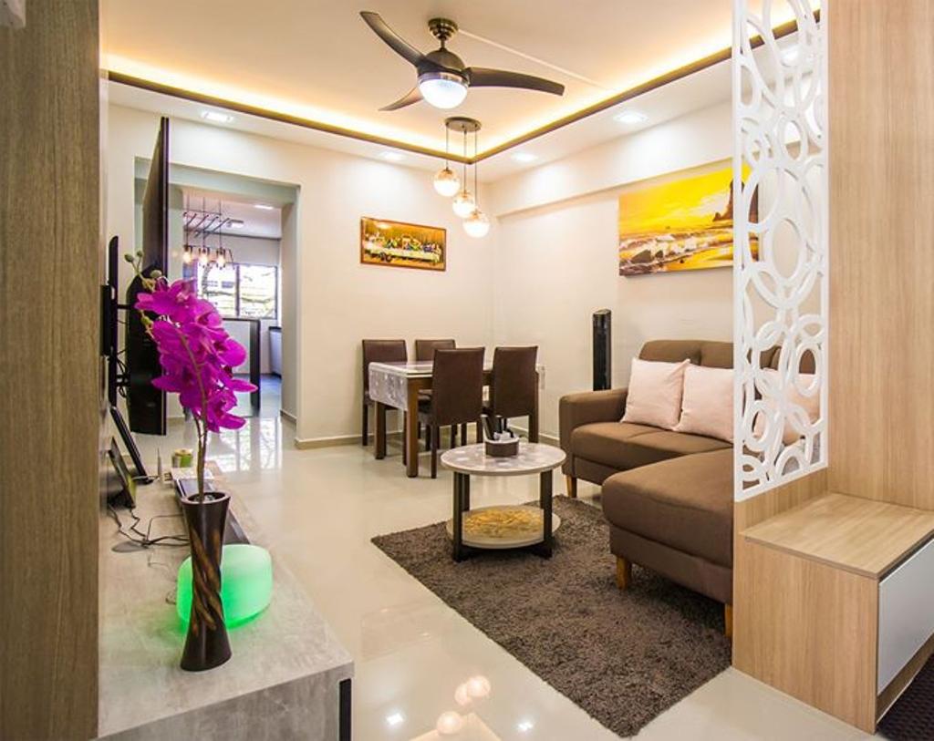 Contemporary, HDB, Living Room, Jurong West Street 52, Interior Designer, Flo Design