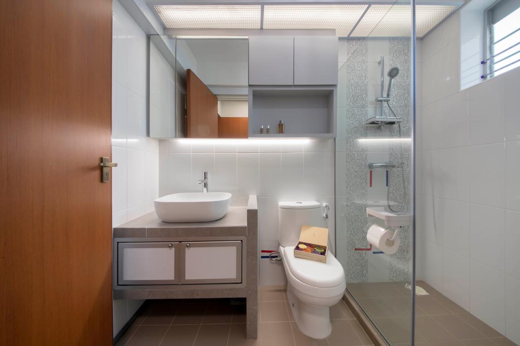 Scandinavian, HDB, Bathroom, Bedok North Avenue 4, Interior Designer, Starry Homestead