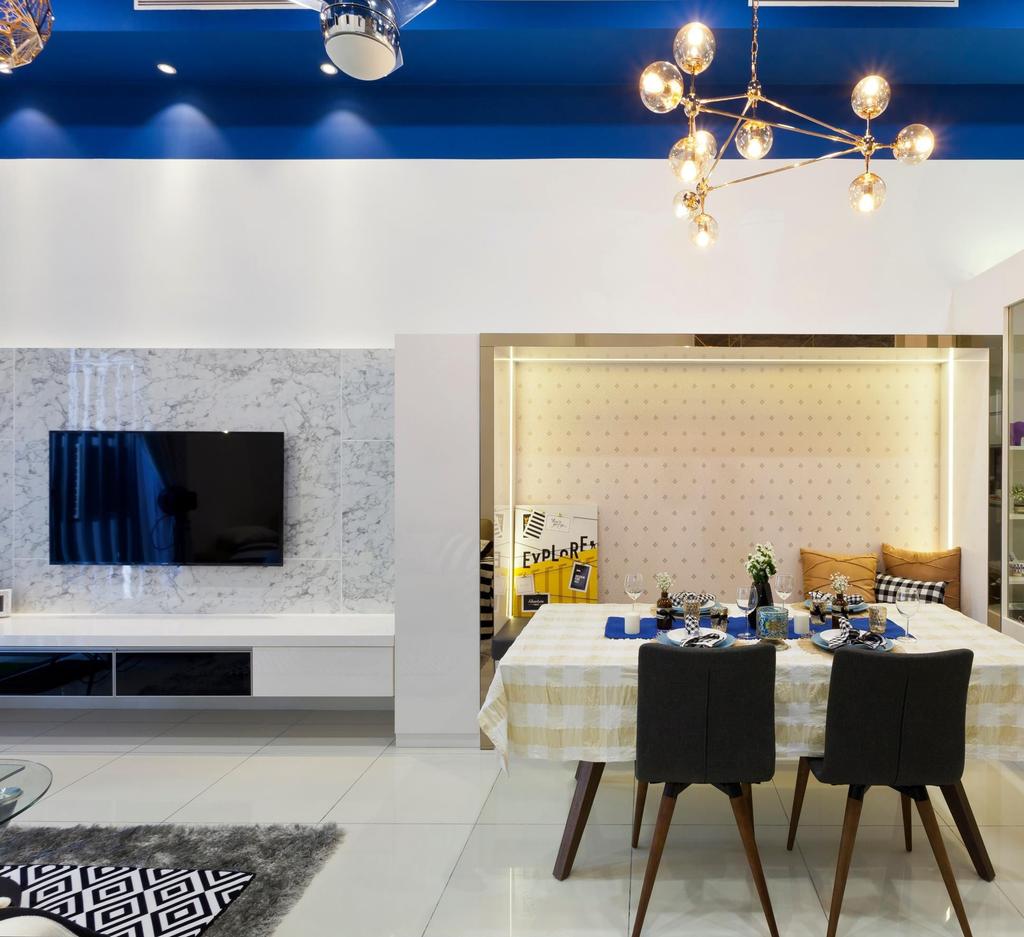Modern, Condo, Dining Room, M City, Ampang, Interior Designer, GI Design Sdn Bhd
