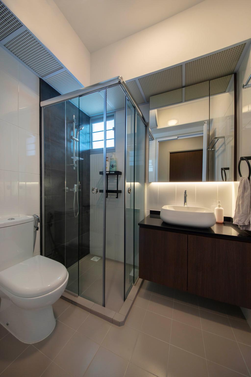Contemporary, HDB, Bathroom, Ang Mo Kio Street 51, Interior Designer, Posh Living Interior Design