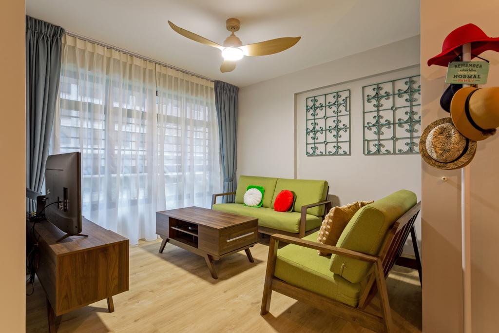 Vintage, HDB, Living Room, Buangkok Crescent, Interior Designer, ARK-hitecture