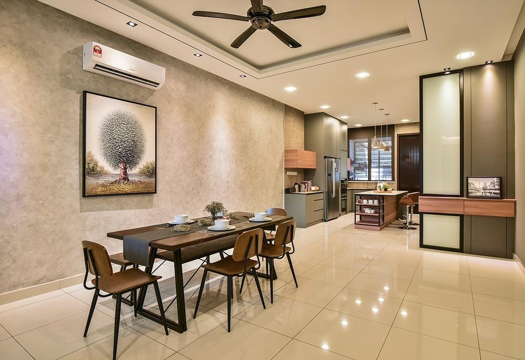 Contemporary, Landed, Dining Room, Temasya, Interior Designer, IQI Concept Interior Design & Renovation