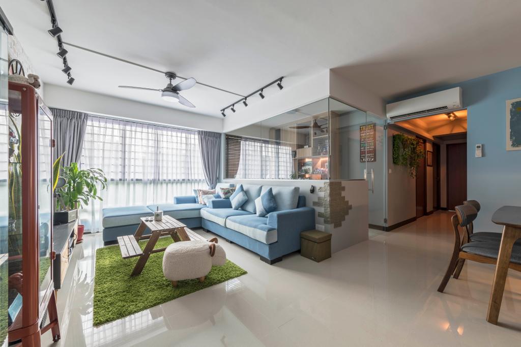 Eclectic, HDB, Living Room, Bukit Batok Street 22, Interior Designer, Craftsmen Atelier, Vintage