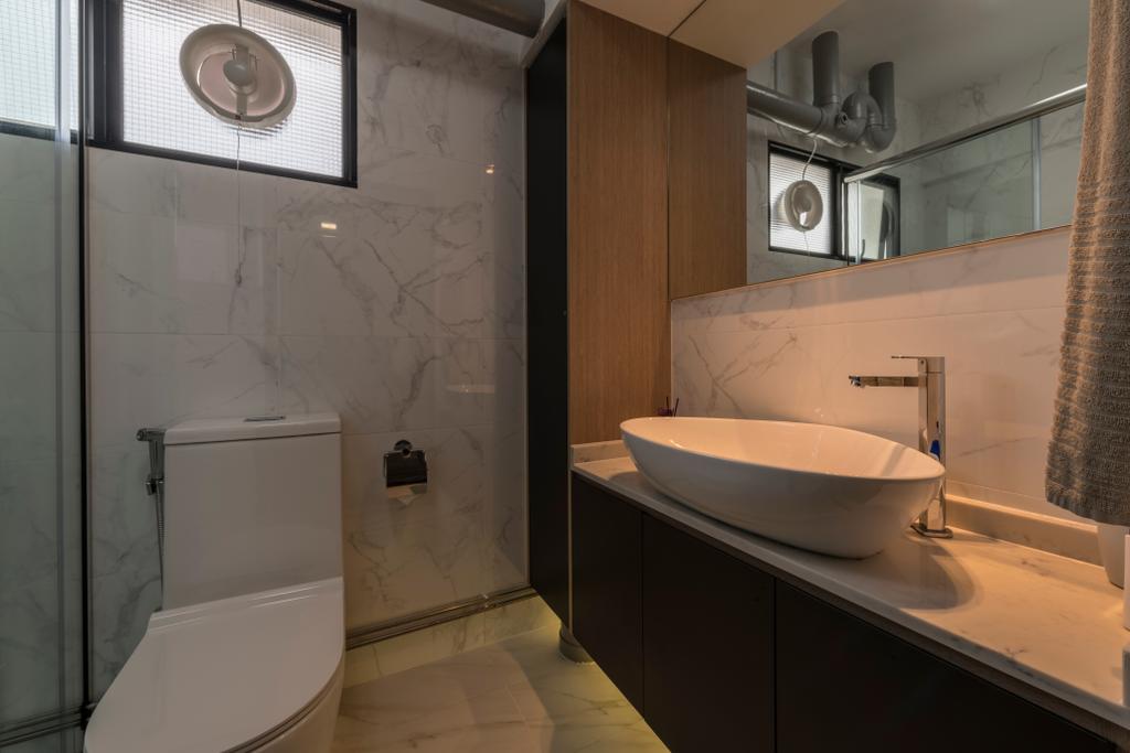 Modern, HDB, Bathroom, Hougang Street 92, Interior Designer, Hygge Design