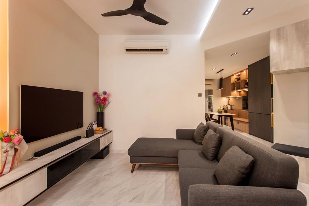 Modern, Condo, Living Room, Villa Marina, Interior Designer, Space Atelier