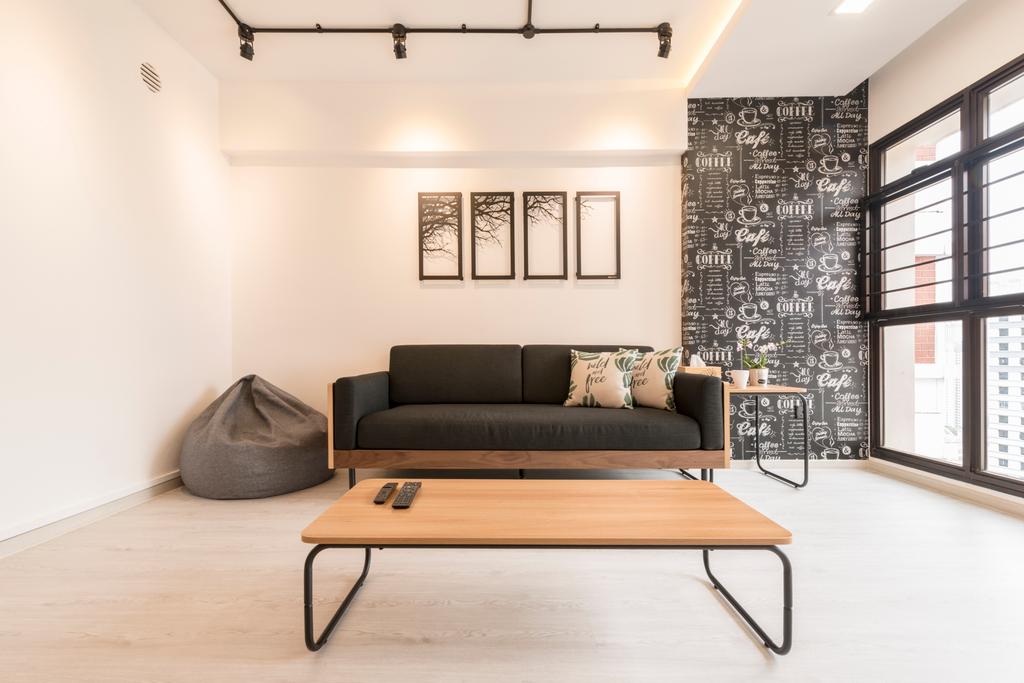 Contemporary, HDB, Living Room, Redhill Road, Interior Designer, Couple Abode