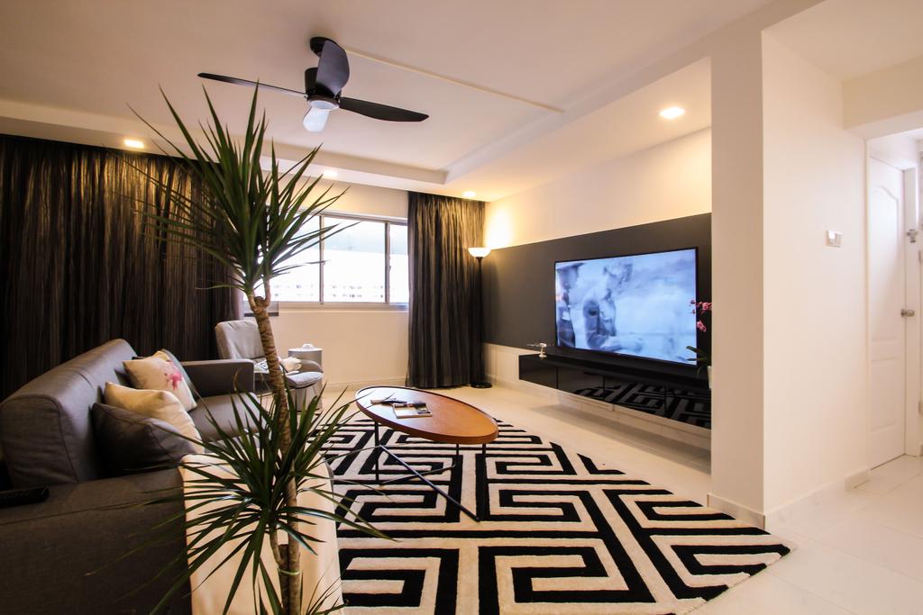 Contemporary, HDB, Living Room, Choa Chu Kang Avenue 4, Interior Designer, Couple Abode