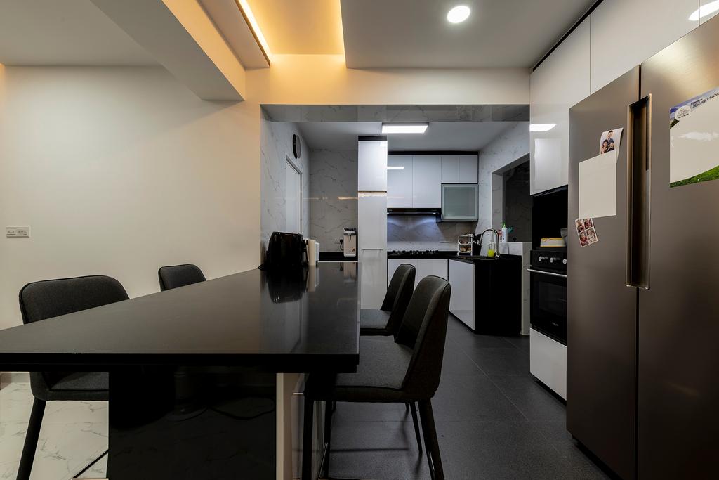 Modern, Condo, Dining Room, Sembawang, Interior Designer, Visionary Interior