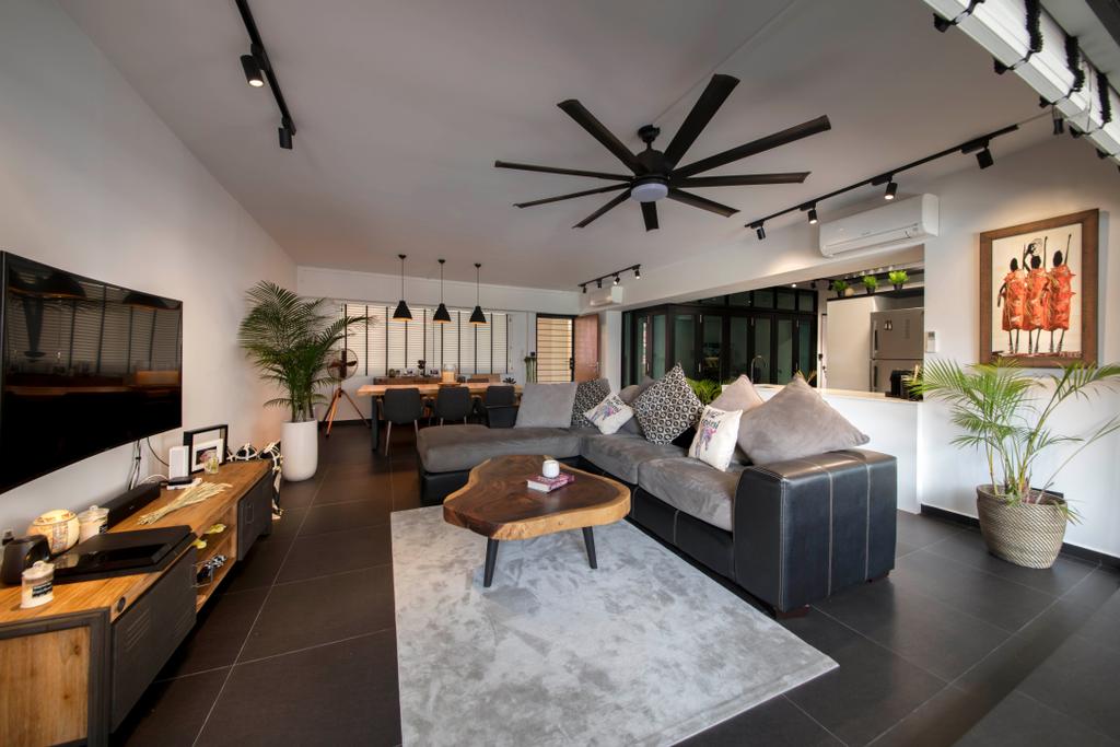 Contemporary, HDB, Living Room, Elias Road, Interior Designer, Aart Boxx Interior, Modern