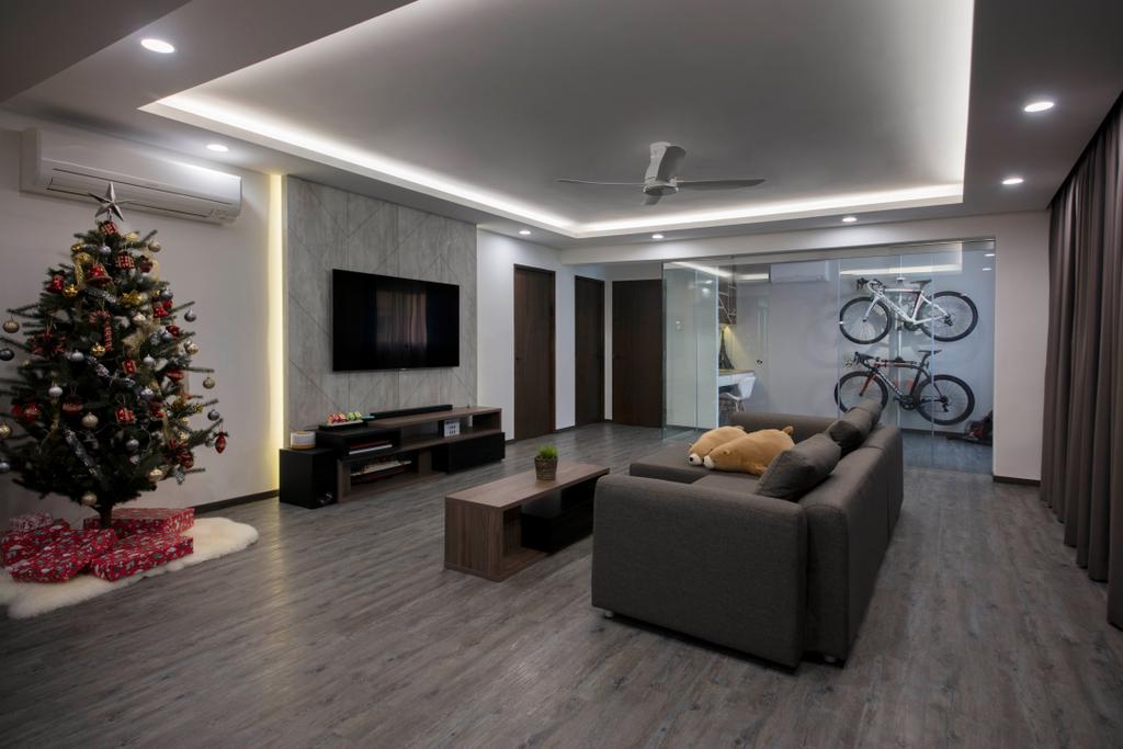 Contemporary, HDB, Living Room, Tampines Street 72, Interior Designer, Aart Boxx Interior