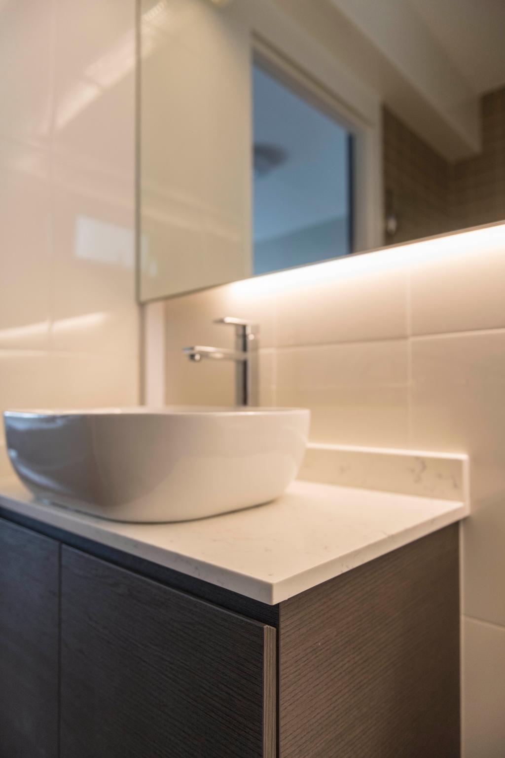 Modern, HDB, Bathroom, Canberra Street, Interior Designer, Design Story