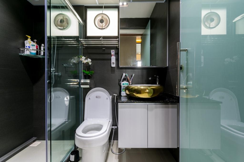 Modern, HDB, Bathroom, Ghim Moh Link, Interior Designer, Yang's Inspiration Design