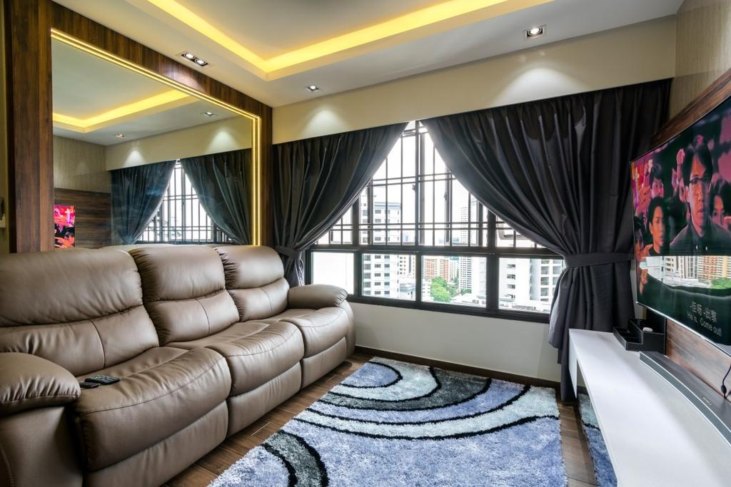 Modern, HDB, Living Room, Ghim Moh Link, Interior Designer, Yang's Inspiration Design