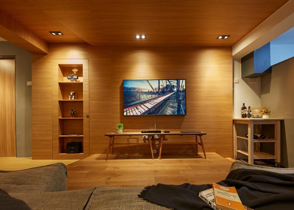 Contemporary, HDB, Living Room, Whampoa Drive, Interior Designer, i-Chapter