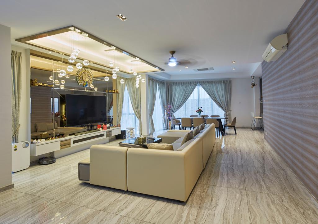 Contemporary, Landed, Living Room, Jalan Limbok, Interior Designer, i-Chapter, Modern