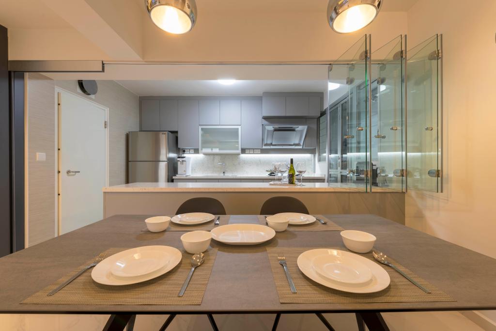 Contemporary, HDB, Dining Room, Bukit Batok West Avenue 8, Interior Designer, Fifth Avenue Interior