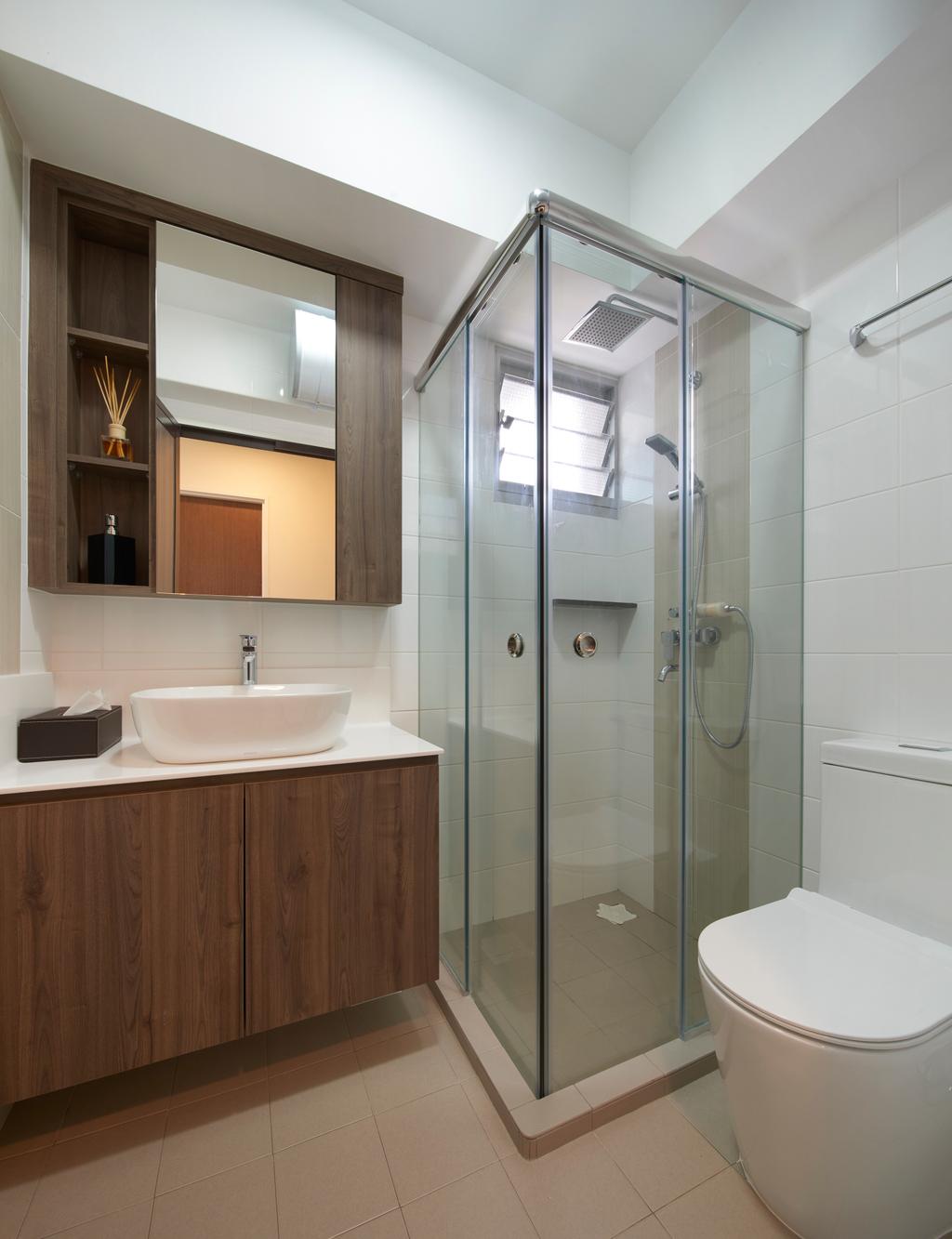 Contemporary, HDB, Bathroom, Canberra Walk, Interior Designer, U-Home Interior Design