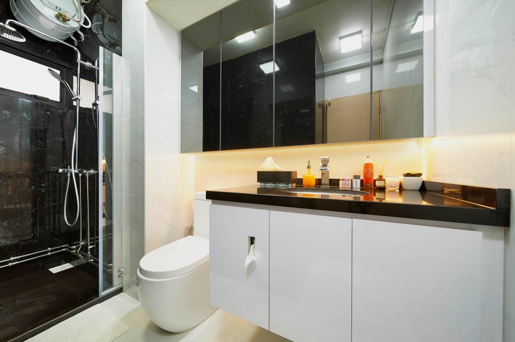Contemporary, HDB, Bathroom, Tampines Street 41, Interior Designer, U-Home Interior Design