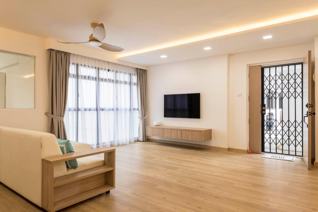 Scandinavian, HDB, Living Room, Jurong West 65, Interior Designer, Project Guru