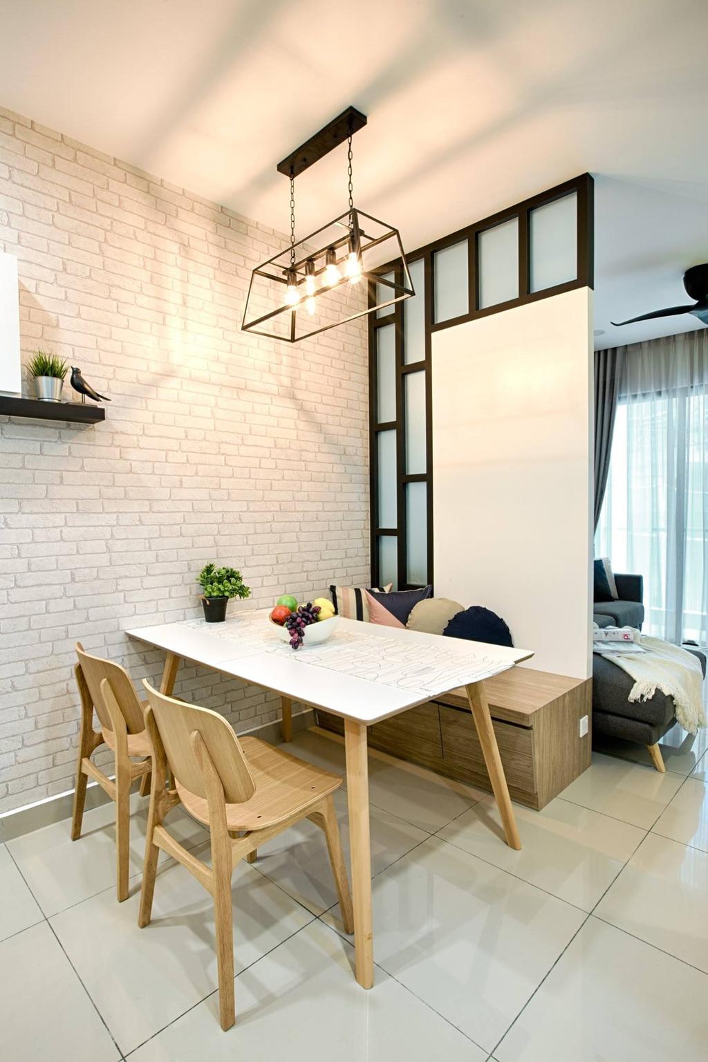 Modern, Condo, Dining Room, Ascenda Residence, Setapak, Interior Designer, GI Design Sdn Bhd, Contemporary