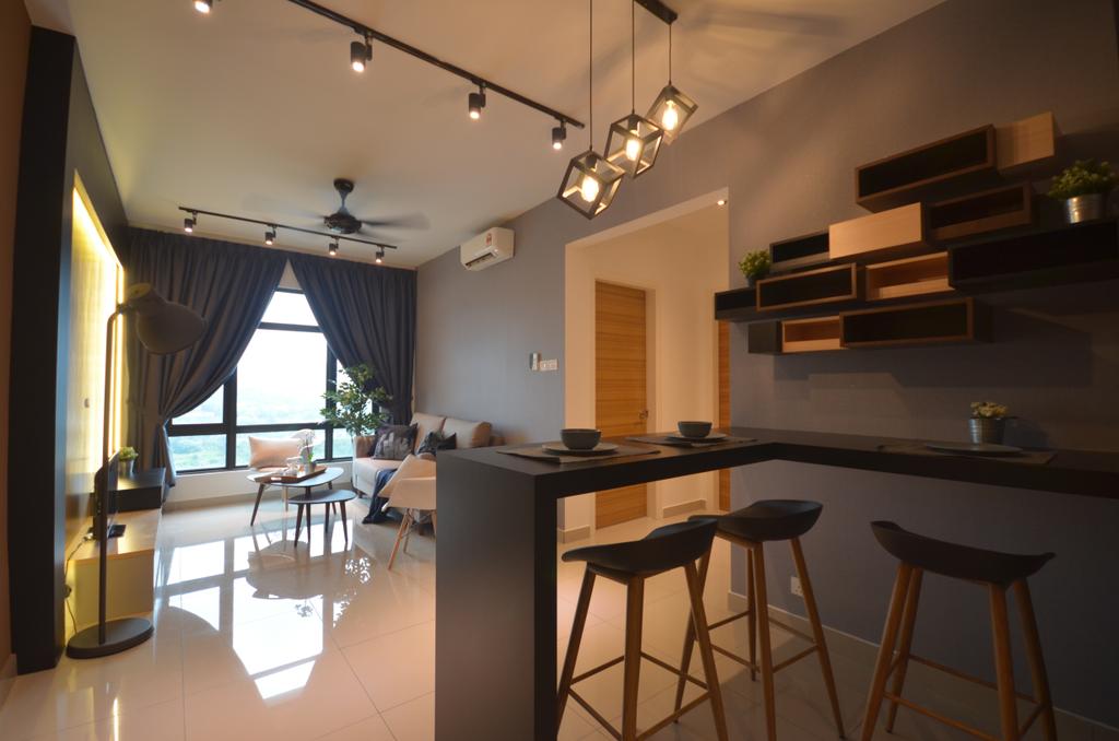 Contemporary, Apartment, Pearl Suria Residence, Kuala Lumpur, Interior Designer, Anwill Design Sdn Bhd