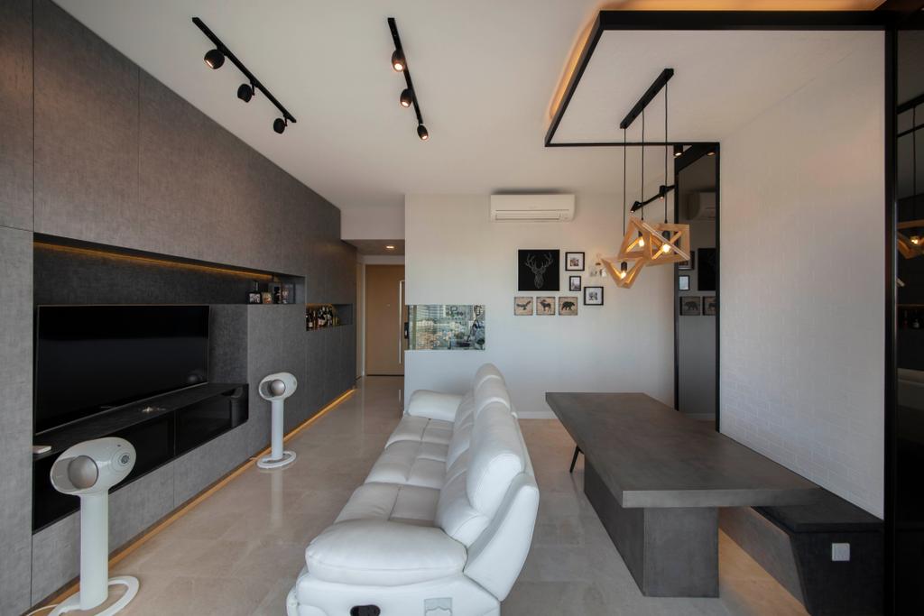 Contemporary, Condo, Living Room, Alex Residences, Interior Designer, Starry Homestead