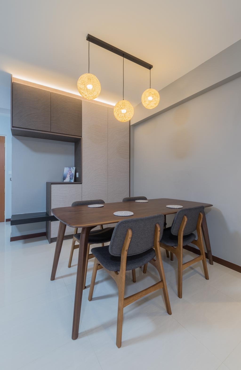 Contemporary, HDB, Dining Room, Buangkok Crescent, Interior Designer, Space Atelier