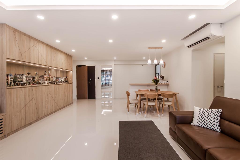 Contemporary, HDB, Living Room, Bukit Batok (Block 450B), Interior Designer, Space Atelier