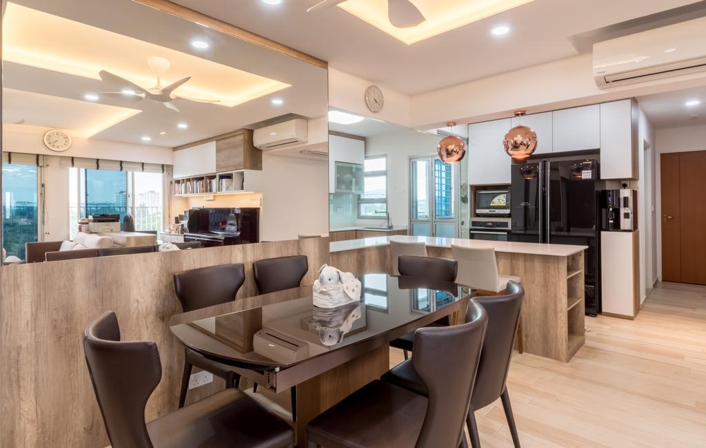 Contemporary, HDB, Dining Room, Commonwealth Drive, Interior Designer, Space Atelier