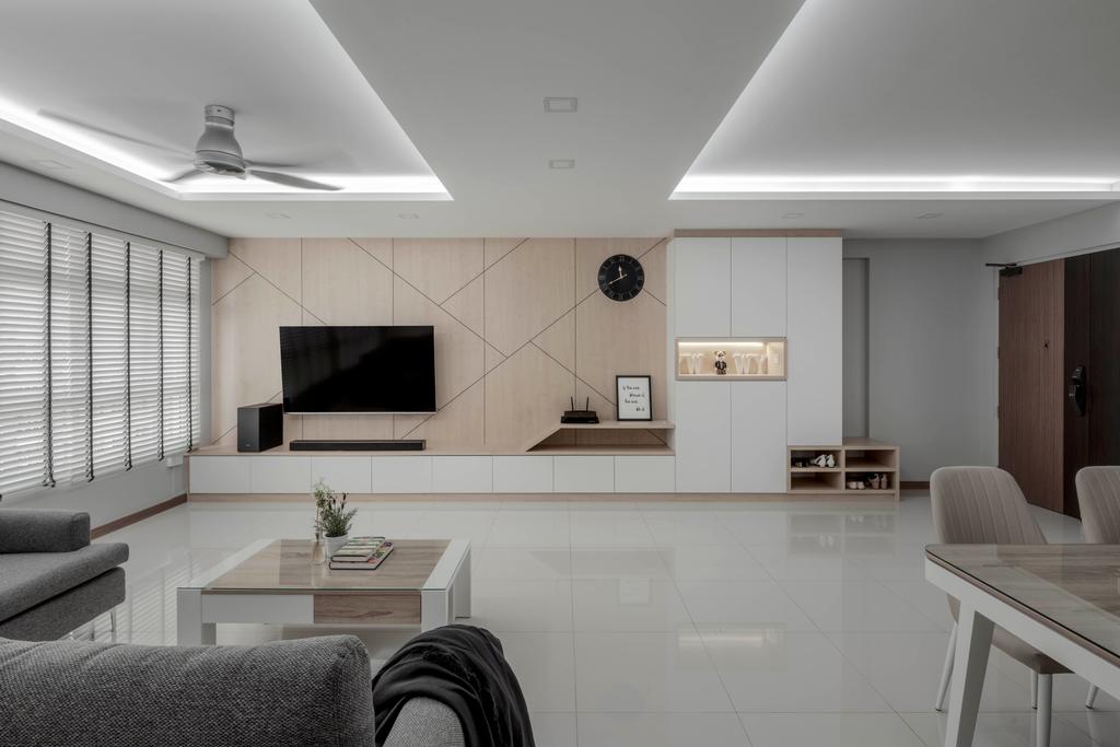 Contemporary, HDB, Living Room, Bukit Batok West Avenue 6, Interior Designer, Ethereall