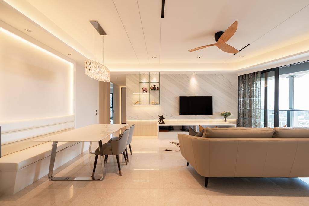 Contemporary, Condo, Living Room, Duo Residences, Interior Designer, The Orange Cube