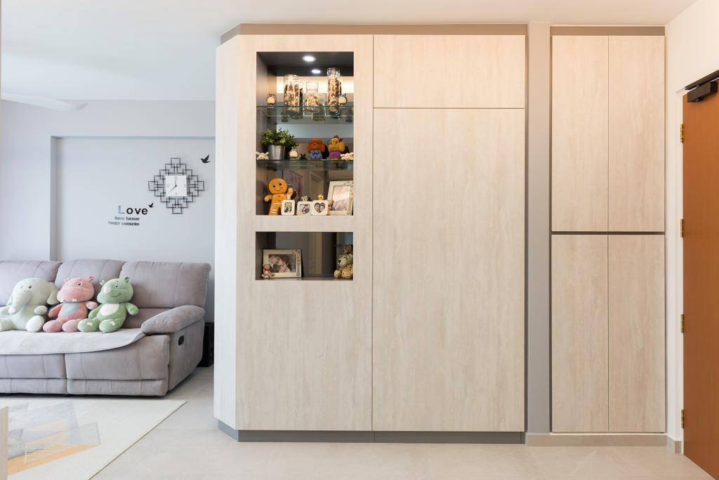 Contemporary, HDB, Living Room, Canberra Crescent, Interior Designer, D5 Studio Image