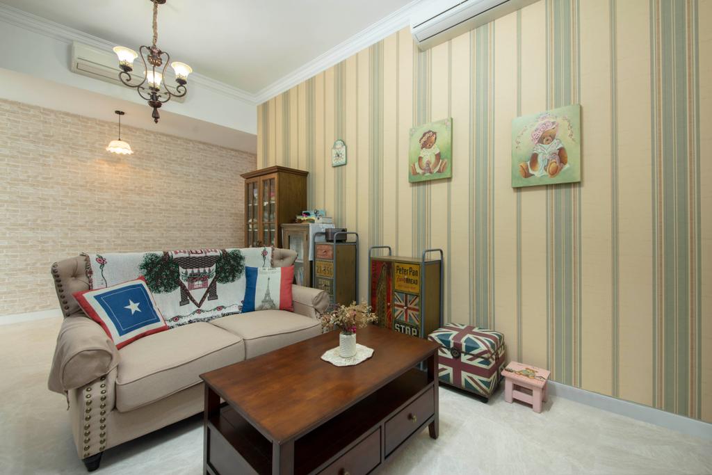 Vintage, Condo, Living Room, Kim Tian Road, Interior Designer, Starry Homestead