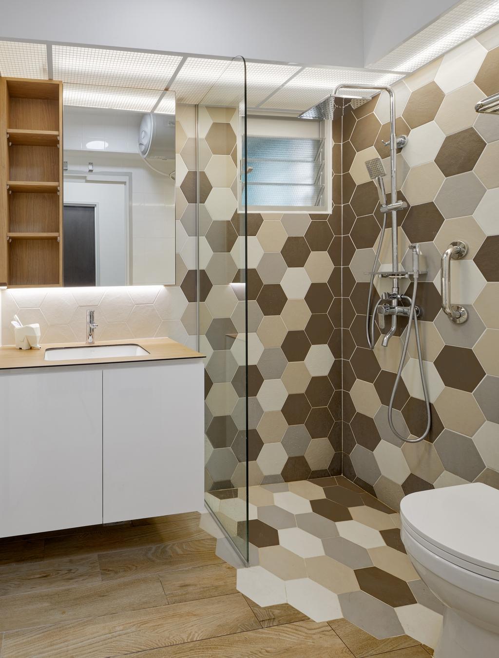 Contemporary, HDB, Bathroom, Woodlands Drive (Block 573C), Interior Designer, Absolook Interior Design