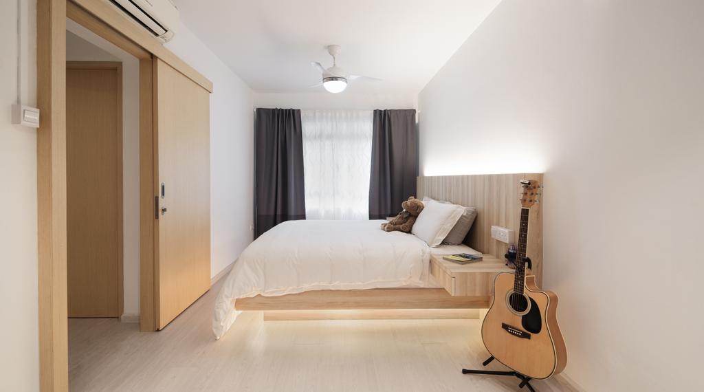 Scandinavian, HDB, Bedroom, Admiralty Drive, Interior Designer, Swiss Interior Design