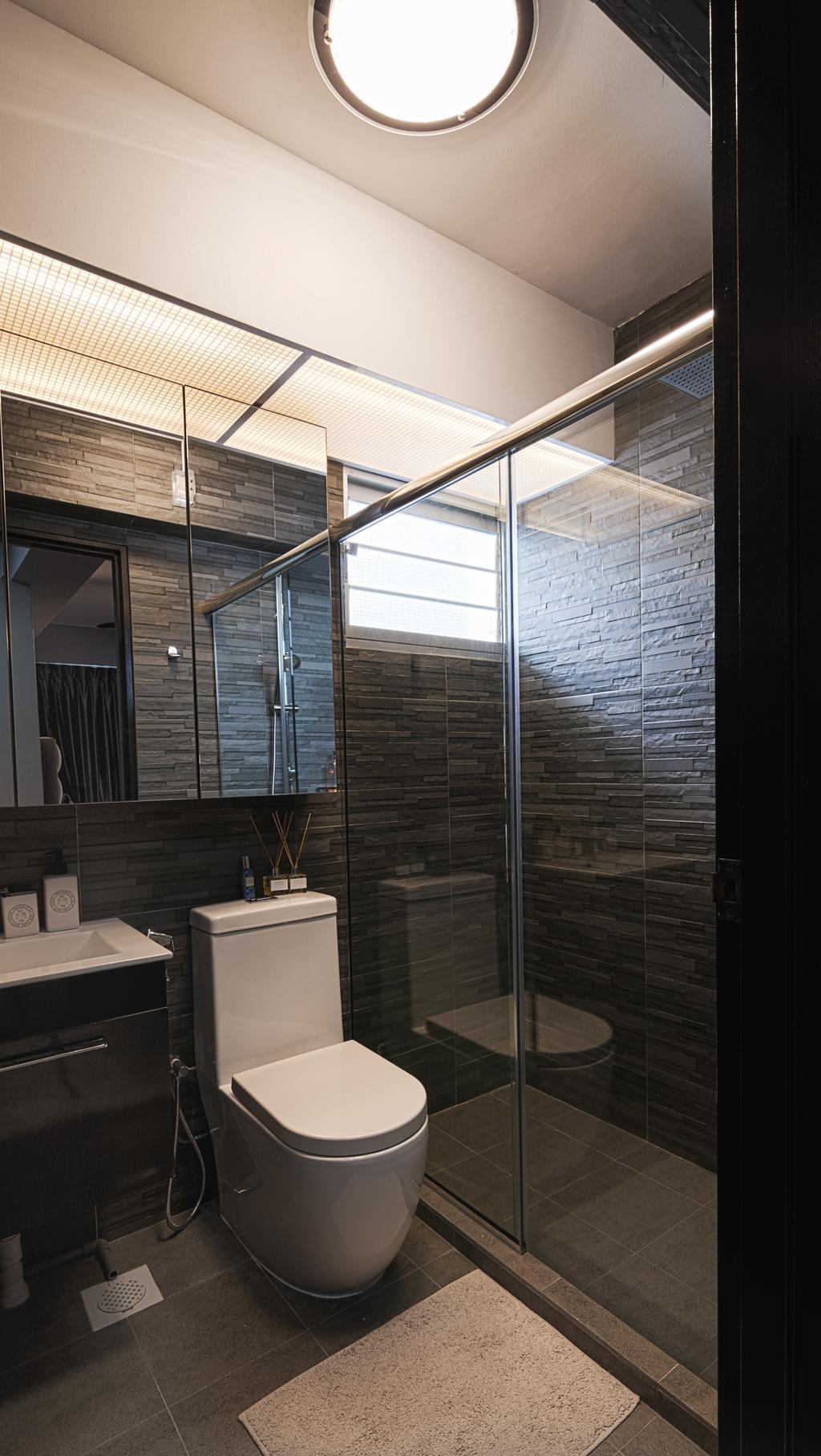 Contemporary, HDB, Bathroom, Upper Serangoon Crescent, Interior Designer, Swiss Interior Design