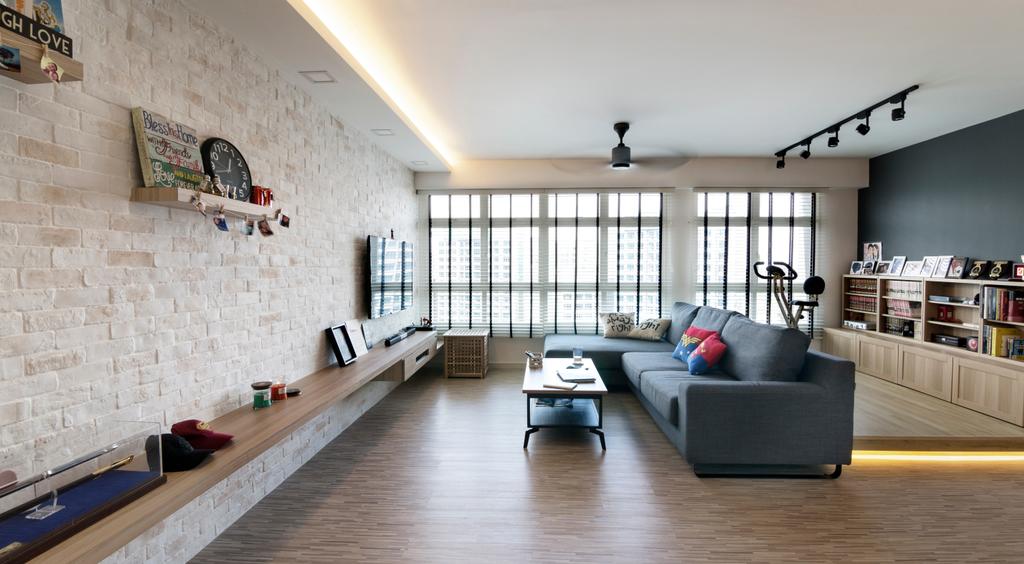 Contemporary, HDB, Living Room, Punggol Drive, Interior Designer, Swiss Interior Design