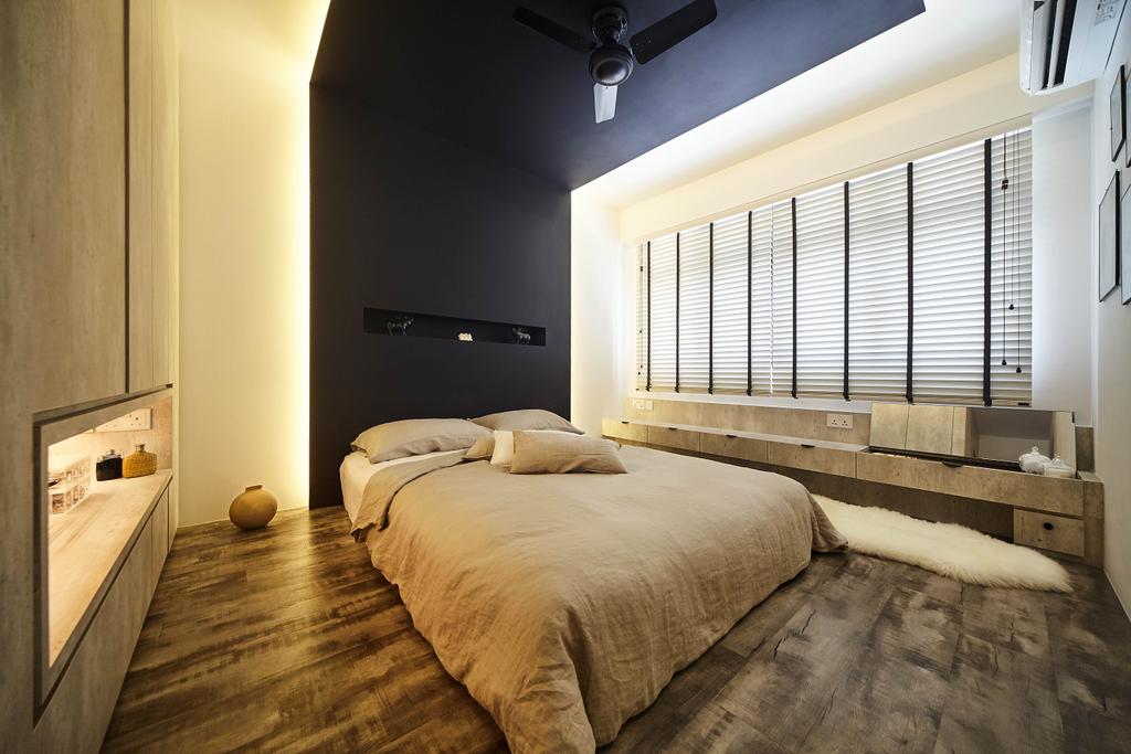 Contemporary, HDB, Bedroom, Hougang Avenue 9, Interior Designer, D5 Studio Image