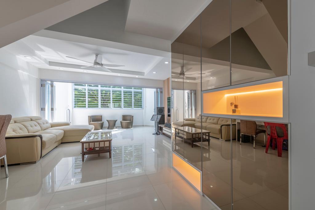 Contemporary, HDB, Living Room, Jurong East Avenue 1, Interior Designer, The Two Big Guys