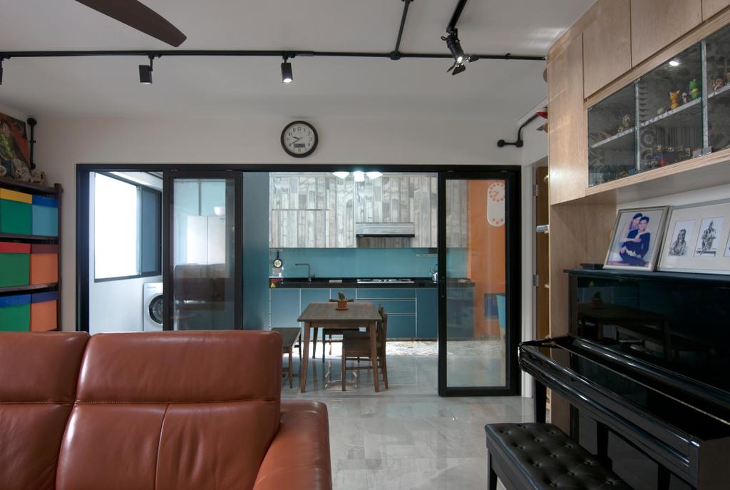 Contemporary, HDB, Living Room, Yishun Street 81, Interior Designer, Seven Heaven