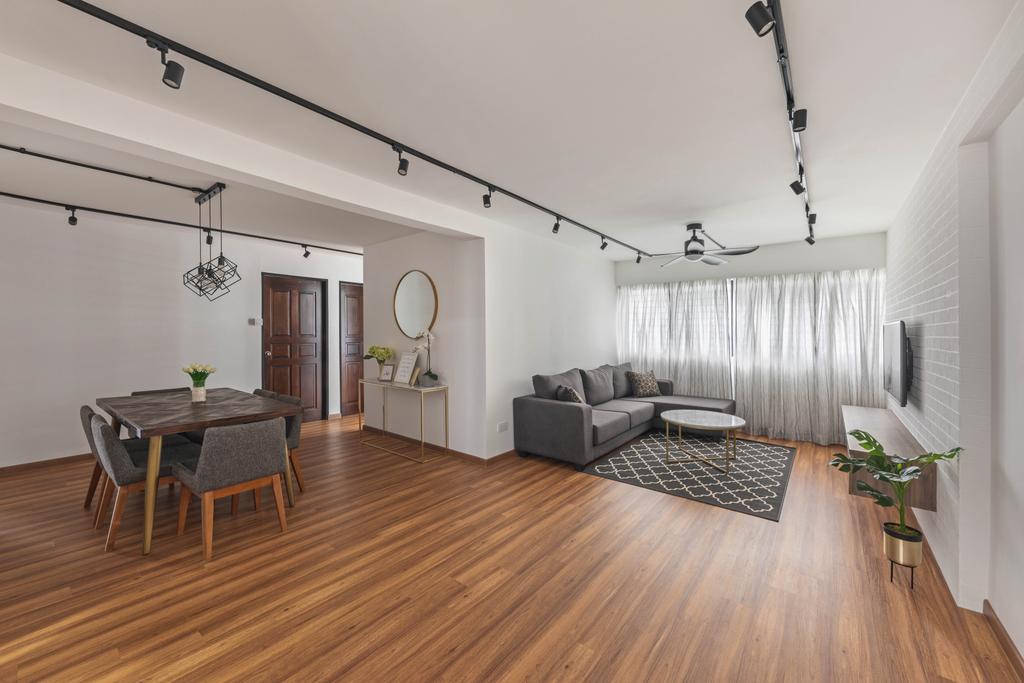 Scandinavian, HDB, Living Room, Yishun Ring Road, Interior Designer, Voila, Contemporary