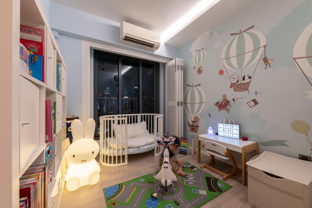 Pinnacle @ Duxton, Posh Home, Contemporary, Bedroom, HDB, Kids Room, Kids Room, Cot, Infant, Nursery, Crib
