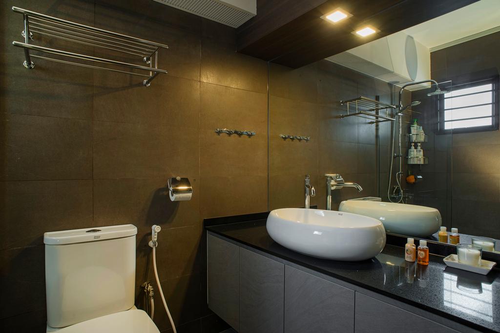 Contemporary, HDB, Bathroom, Rivervale Drive, Interior Designer, Great Oasis Interior Design