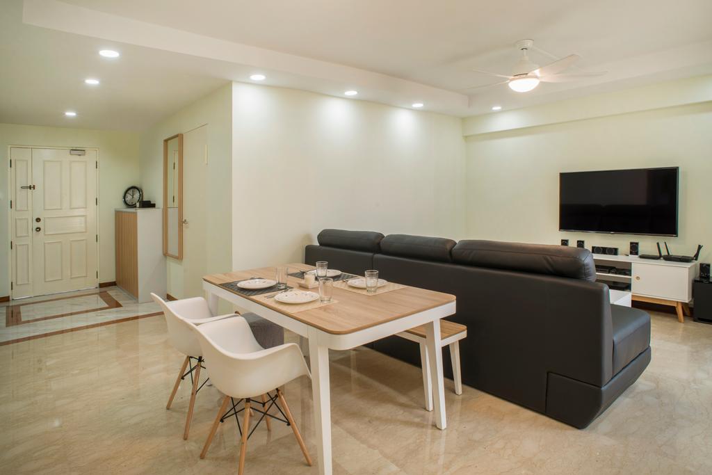 Contemporary, HDB, Living Room, Rivervale Drive, Interior Designer, Great Oasis Interior Design