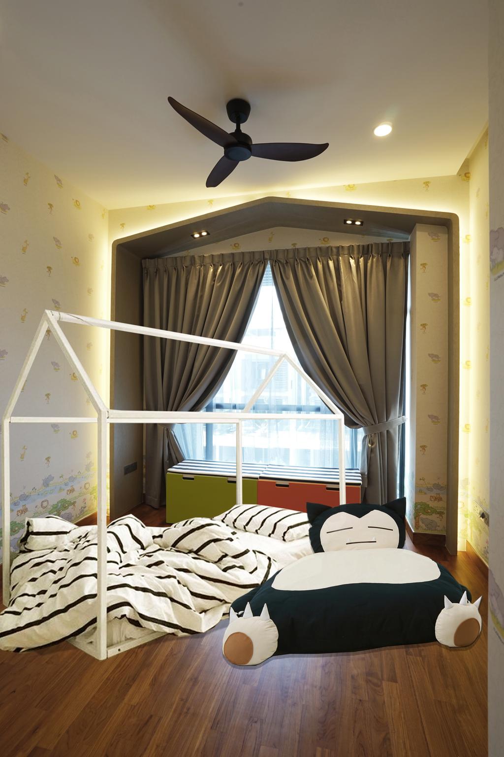 Contemporary, Landed, Bedroom, Luxus Hills, Interior Designer, Metamorph Design